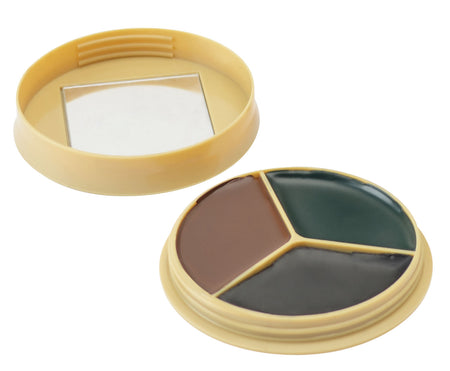 HME CMOFP3 Non-Glare Camo Face Paint Kit Black Brown Dark Green