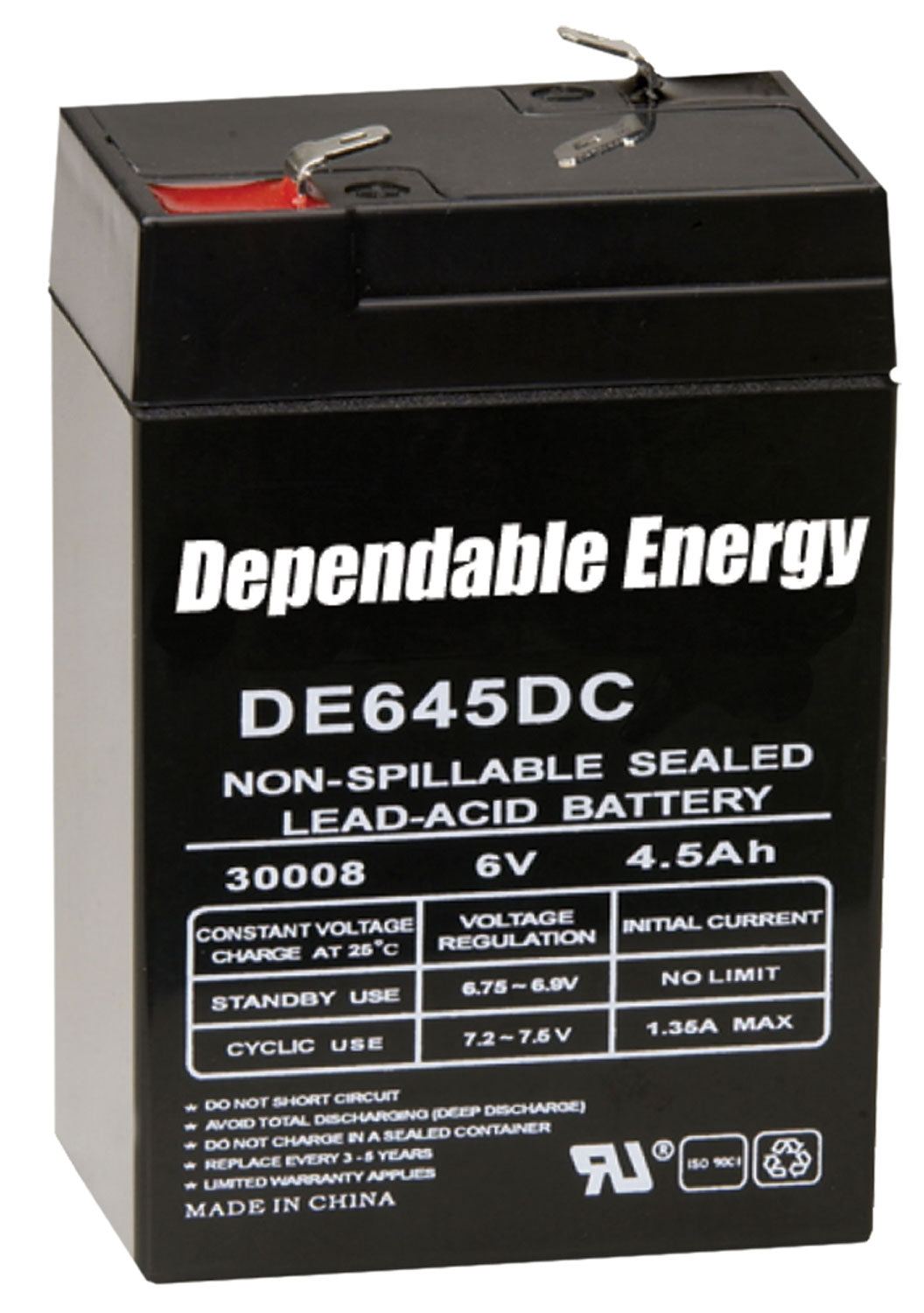 American Hunter DE30052 Rechargeable 6 Volt 4.5AMP HR Battery