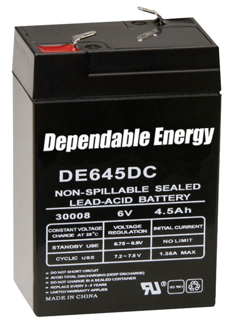 American Hunter DE30052 Rechargeable 6 Volt 4.5AMP HR Battery