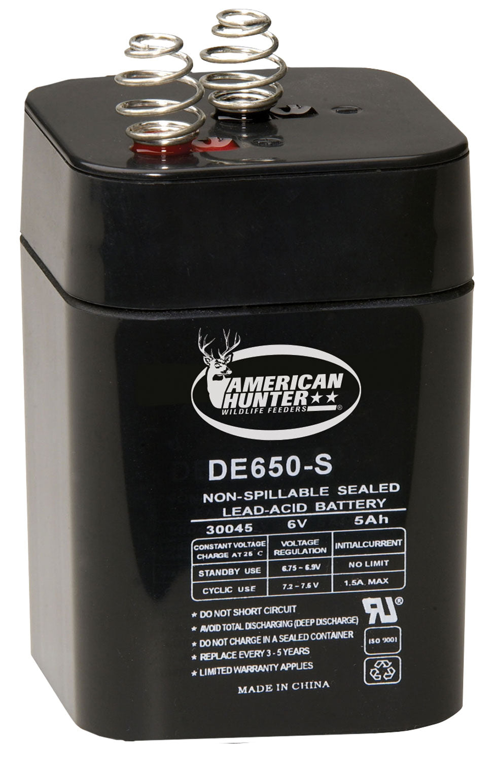American Hunter DE30053 Rechargeable 6 Volt 5AMP HR Lantern Battery