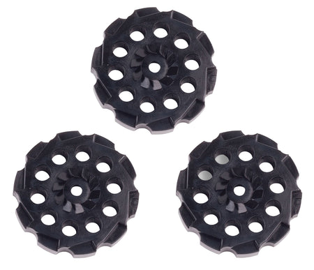 Crosman 407T 177 Pellet Air Pistol Spare Clips Black Plastic Pack of 3