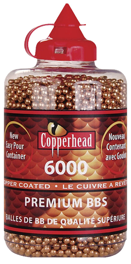 Crosman Copperhead .177 Cal Steel BBs Resealable Bottle 6000 Count