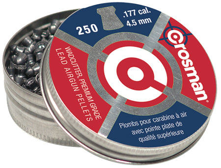 Crosman 6177 .177 Cal Wadcutter Lead Pellets for Paper Targets 250/Tin