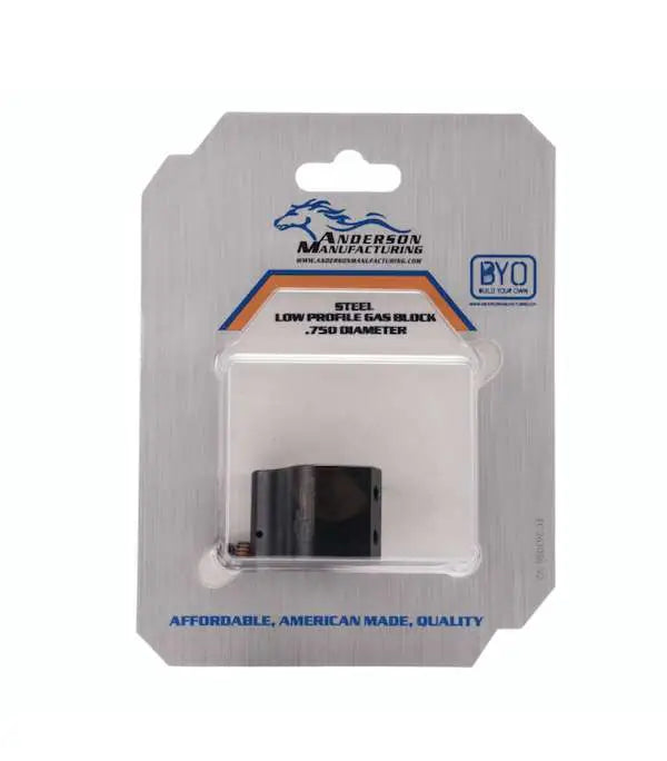 Anderson Low Profile Gas Block Kit .750 BBL Diameter Nitride