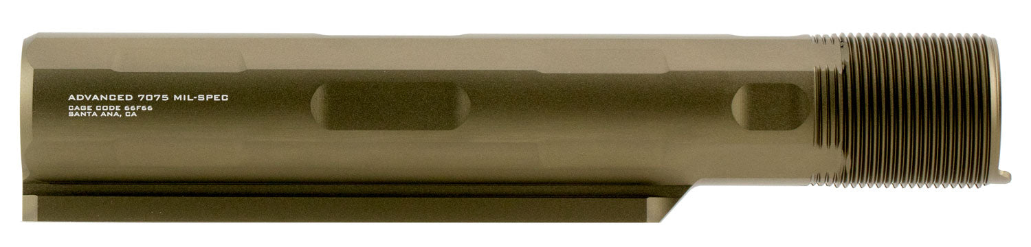 Strike Industries AR-15 AR-10 Advanced Receiver Extension 7-Position Mil-Spec FDE Aluminum