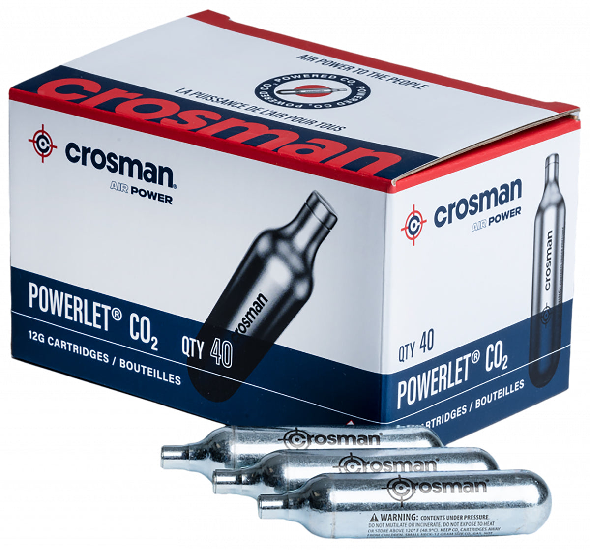 Crosman Powerlet CO2 12 Gram Cartridges 40 Per Package