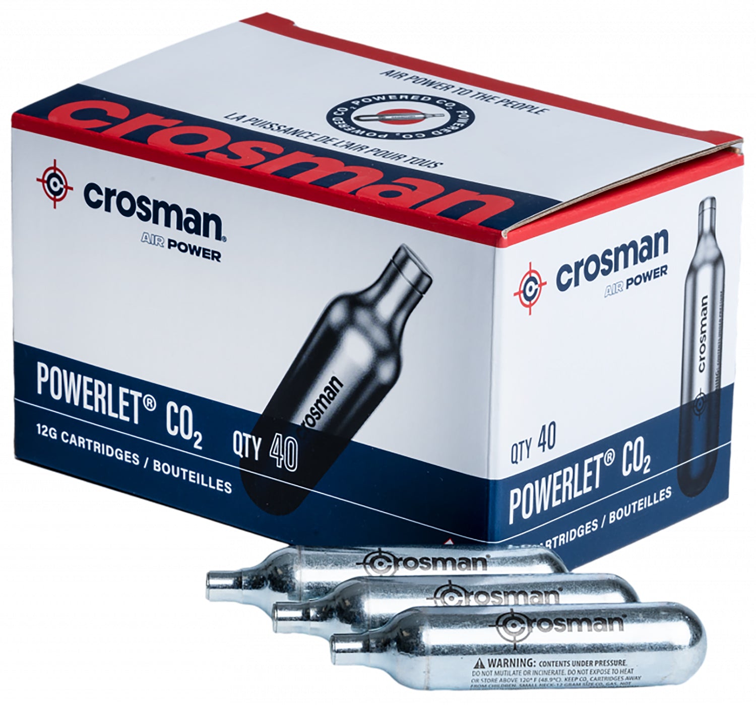 Crosman Powerlet CO2 12 Gram Cartridges 40 Per Package