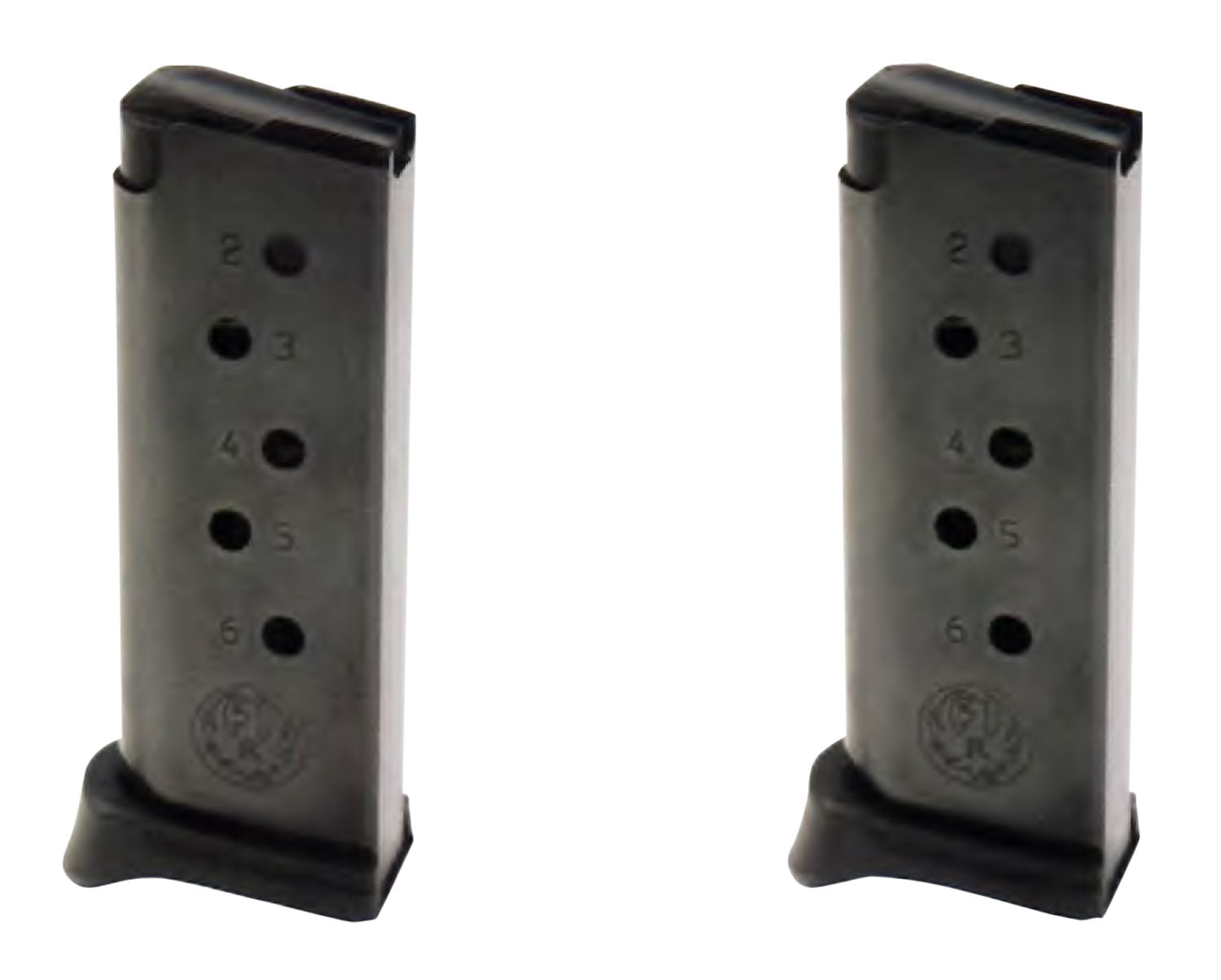 Ruger 90643 .380 ACP 6rd Blued Steel Magazine for LCP/LCP II 2-Pack Value