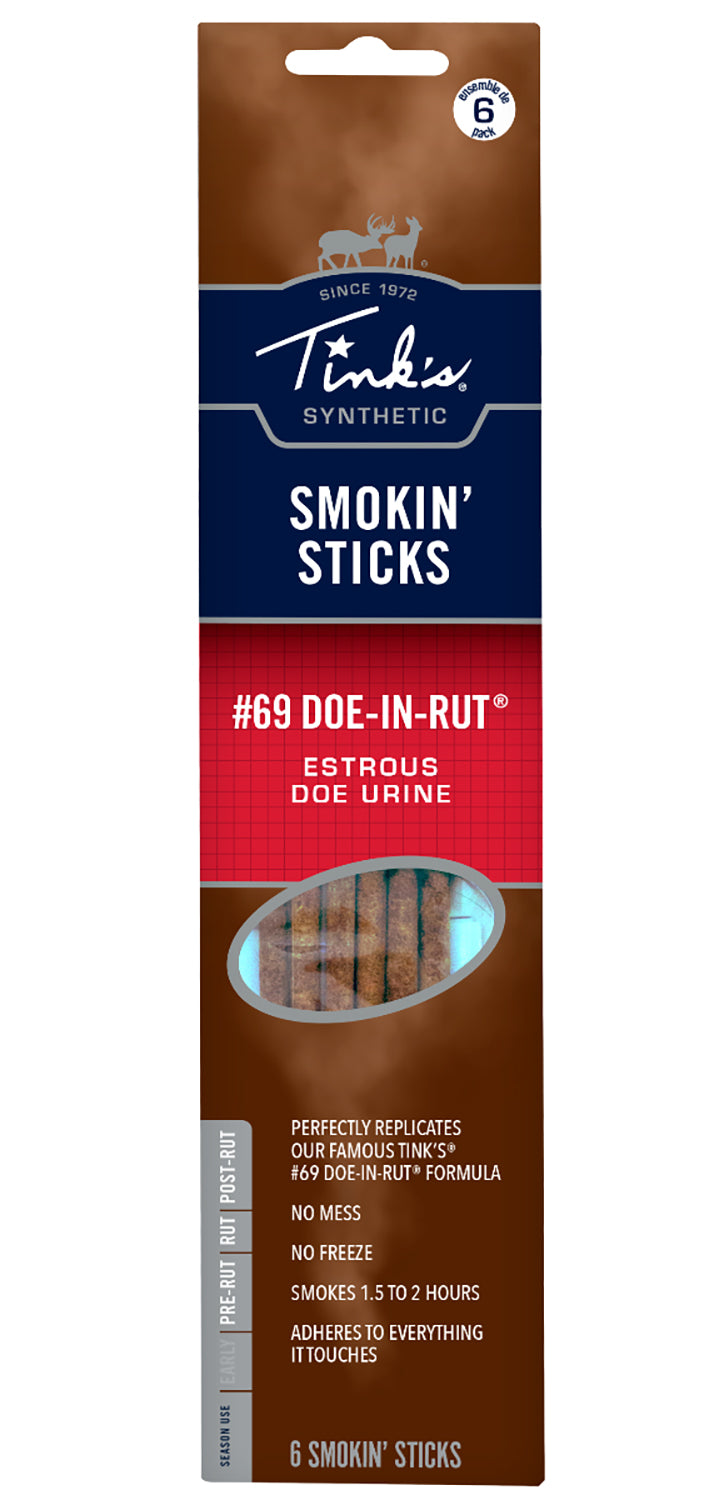 Tinks W6106 Smokin Deer Attractant Doe Estrus Scent Sticks 6 Pk