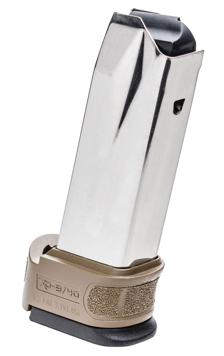 Springfield Armory XDG0923FDE 10rd 9mm Luger XD Mod2 SS Handgun Magazine FDE Sleeve