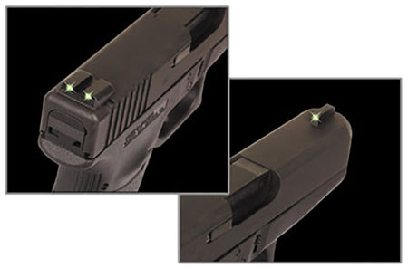 TruGlo TG231G2 Tritium Night Sights Black Nitride Fortress Frame Glock 45 ACP 10mm Auto