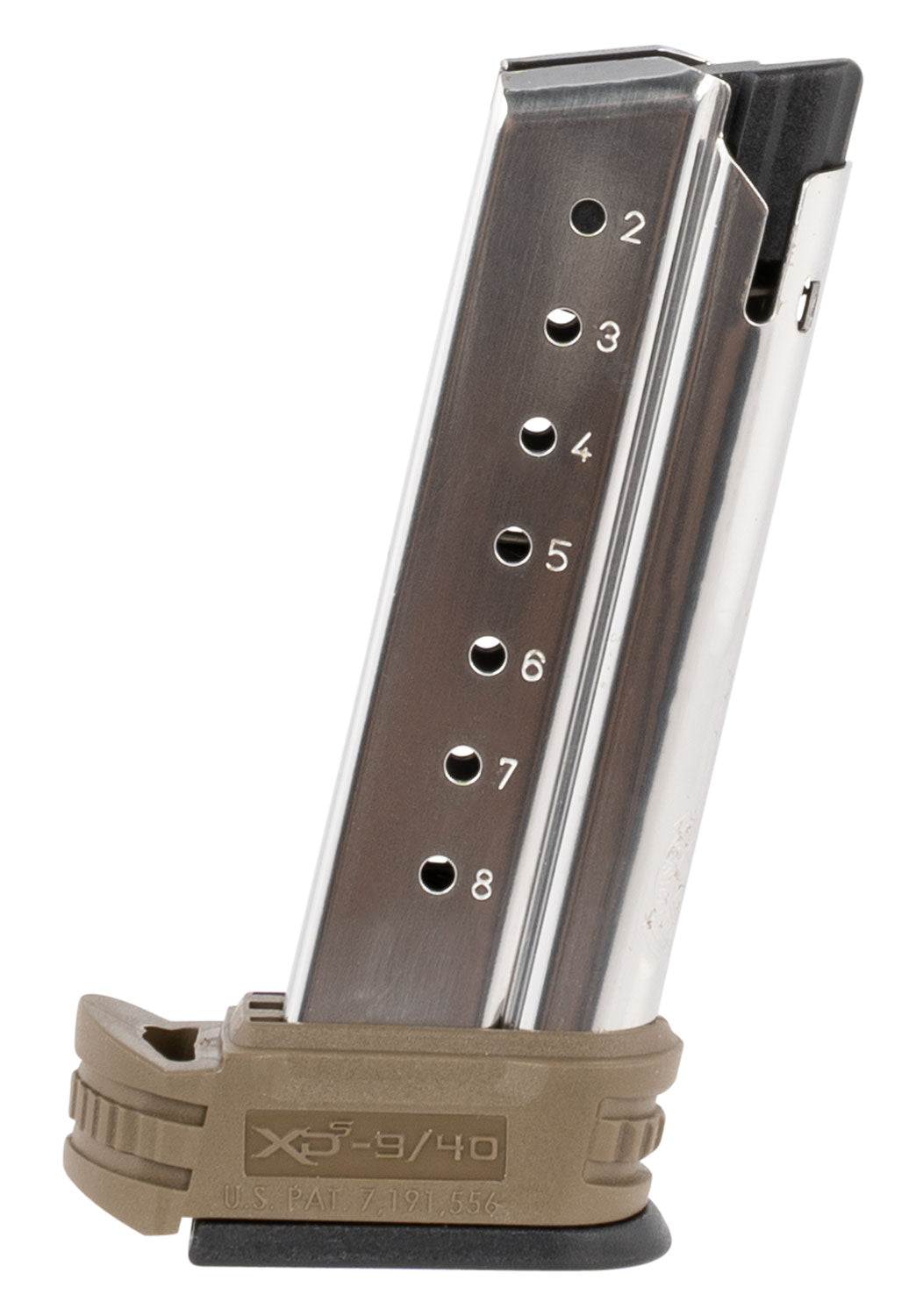 Springfield Armory XDS0908DE 8rd 9mm Luger XD-S SS/FDE Handgun Magazine