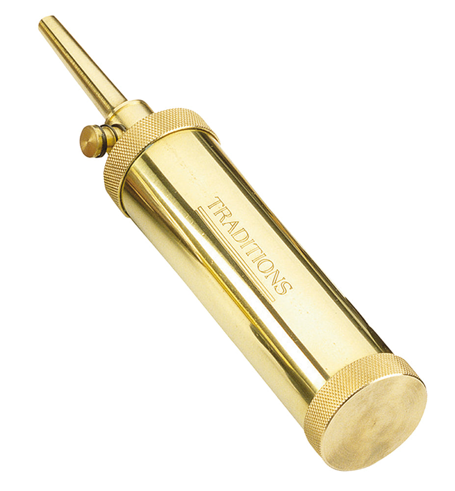 Traditions A1201 Brass Deluxe Powder Flask with 30 Grain Spout