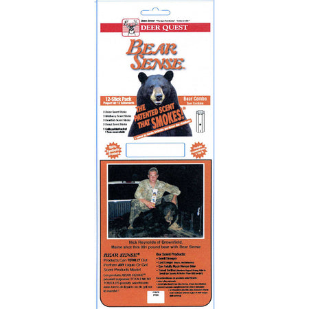 Deer Quest Bear Sense 12-Pack Scent Sticks and Bucket Combo
