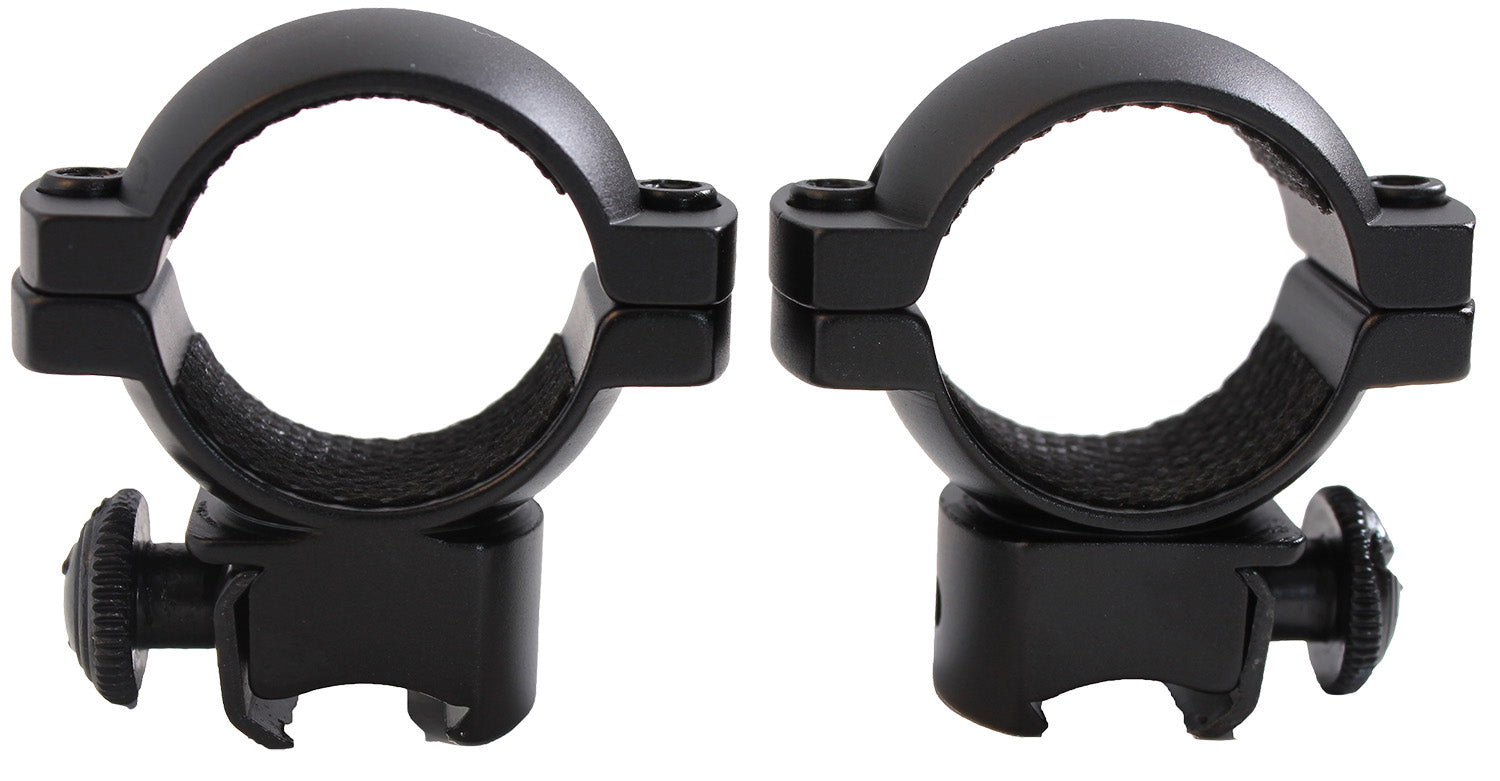 Traditions A797DS Scope Rings 1" Medium Black Aluminum for 3/8" Grooved Receivers