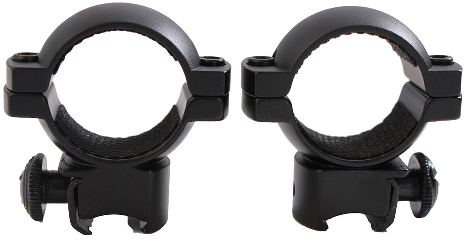 Traditions A797DS Scope Rings 1" Medium Black Aluminum for 3/8" Grooved Receivers