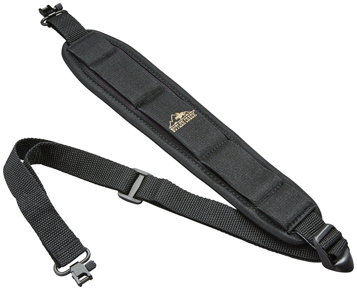 Butler Creek 81013 Black Neoprene Comfort Stretch Adjustable Rifle Sling with Swivel