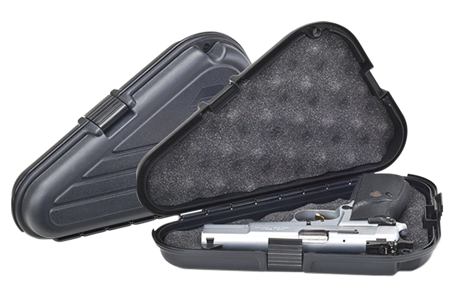 Plano 142300 Lockable Large Pistol Case Black Polymer