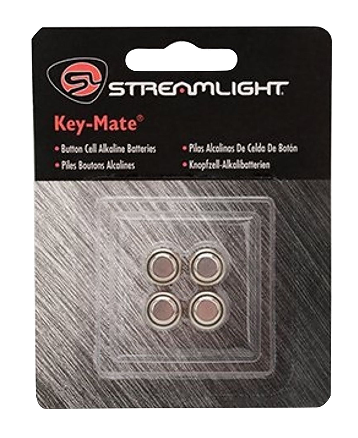 Streamlight 72030 LR44 1.5V Alkaline Button Cell Batteries for KeyMate/MicroStream, 4-Pack