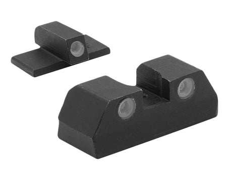 Meprolight Tru-Dot Self-Illuminated Tritium Sight Set Green/White Outline KAHR K/P/MK/PM Pistols