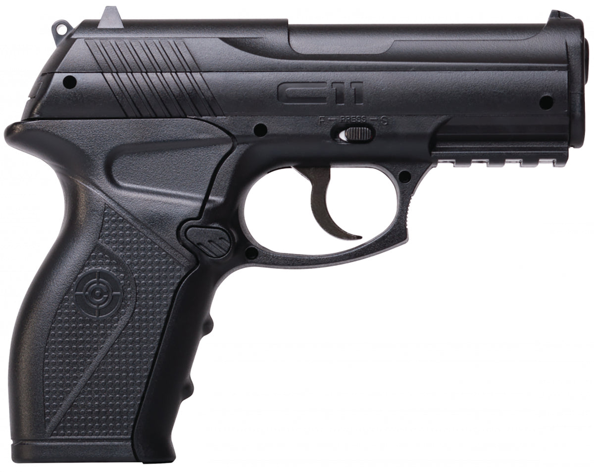 Crosman C11 .177 Cal CO2 BB Pistol 18+1 Removable Magazine Front Rail