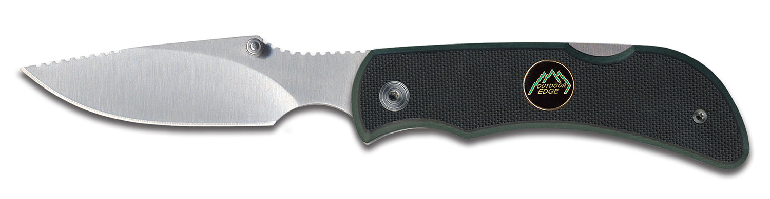 Outdoor Edge CL10C Caper Lite 2.50" Plain AUS8 SS Blade Black G10 Handle Pocket Knife