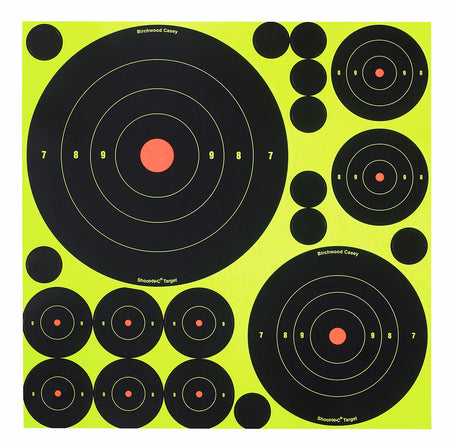 Birchwood Casey Shoot-N-C Self-Adhesive Reactive Target Assorted Variety Pack 50 Pack
