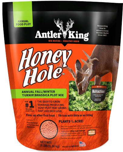 Antler King Honey Hole 3lb 1/2 Acre Fall Annual Deer Plot Seed