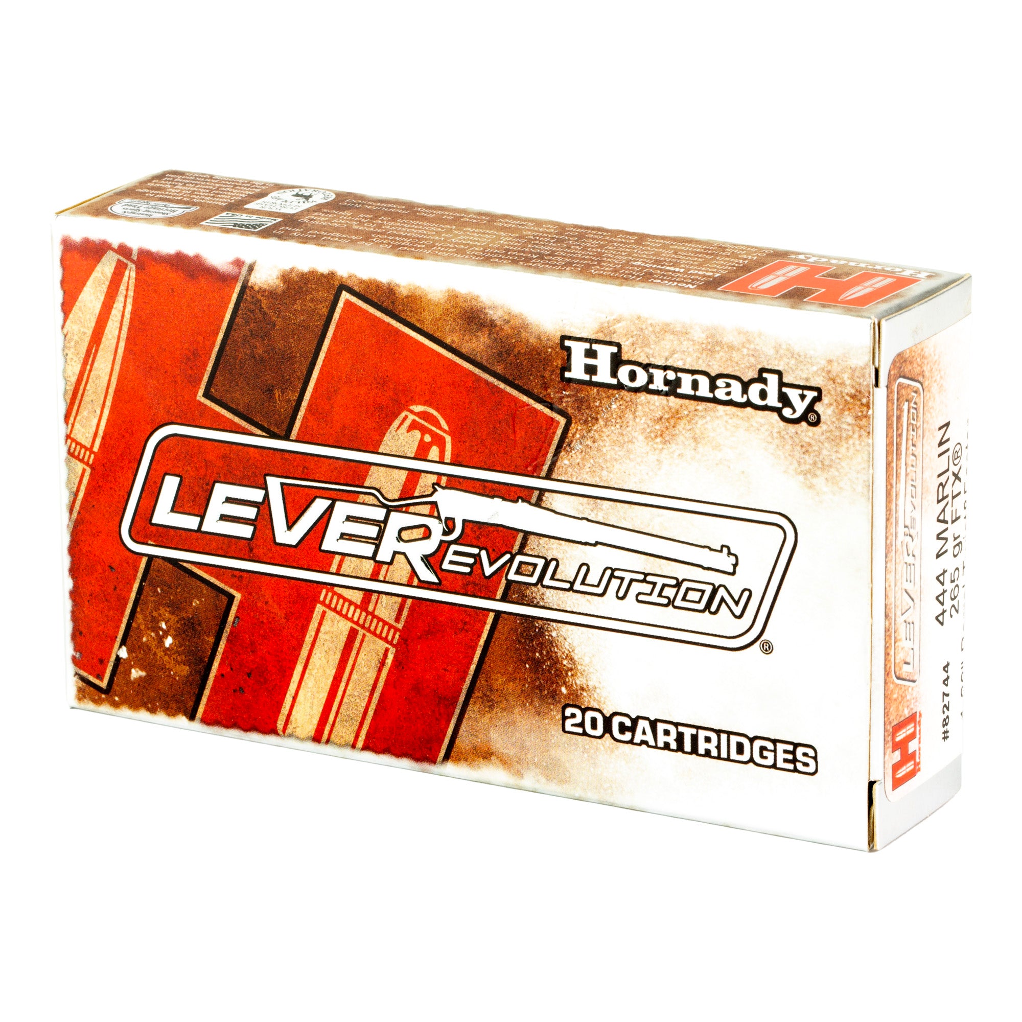Hornady LEVERevolution Flex Tip eXpanding 265 Grain .444 Marlin 2325 fps 090255827446