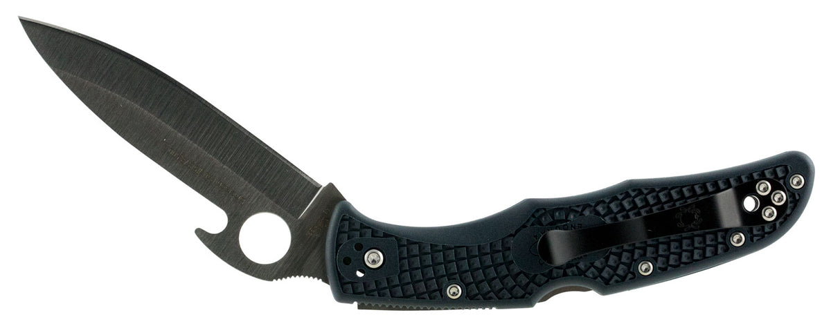 Spyderco C10PGYW Endura 4 Lightweight Folding Knife 3.81" VG-10 Plain Edge Drop Point Blade Gray FRN Handle
