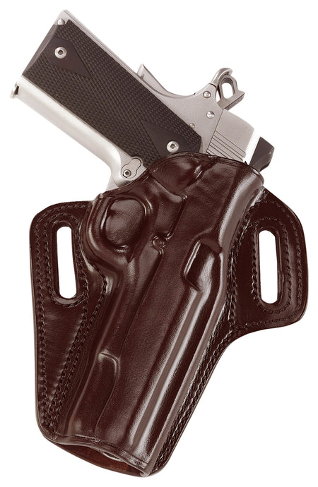 Galco CON458H Concealable Havana Brown Leather Belt Slide Holster for FN Five-seveN MK2/USG & Ruger 57, Right-Hand