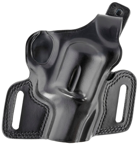 Galco SIL126B Silhouette Black Leather OWB Belt Slide Holster, S&W N Frame 2-4" Barrel, Right-Hand