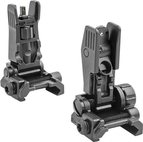 Meprolight Green Tritium Front & Blank Rear Flip-Up Sight Combo