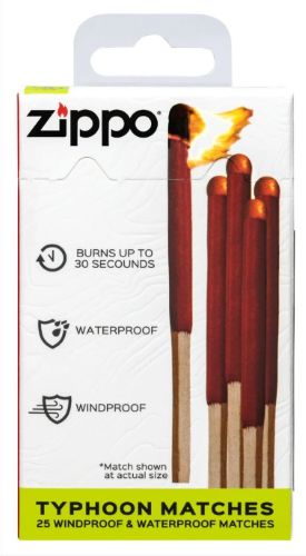 Zippo Typhoon All-Weather Matches - 25 Count