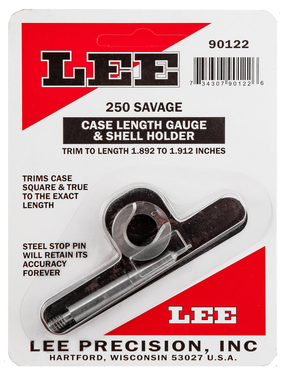 Lee 90122 250 Savage Case Length Gauge for Reloading