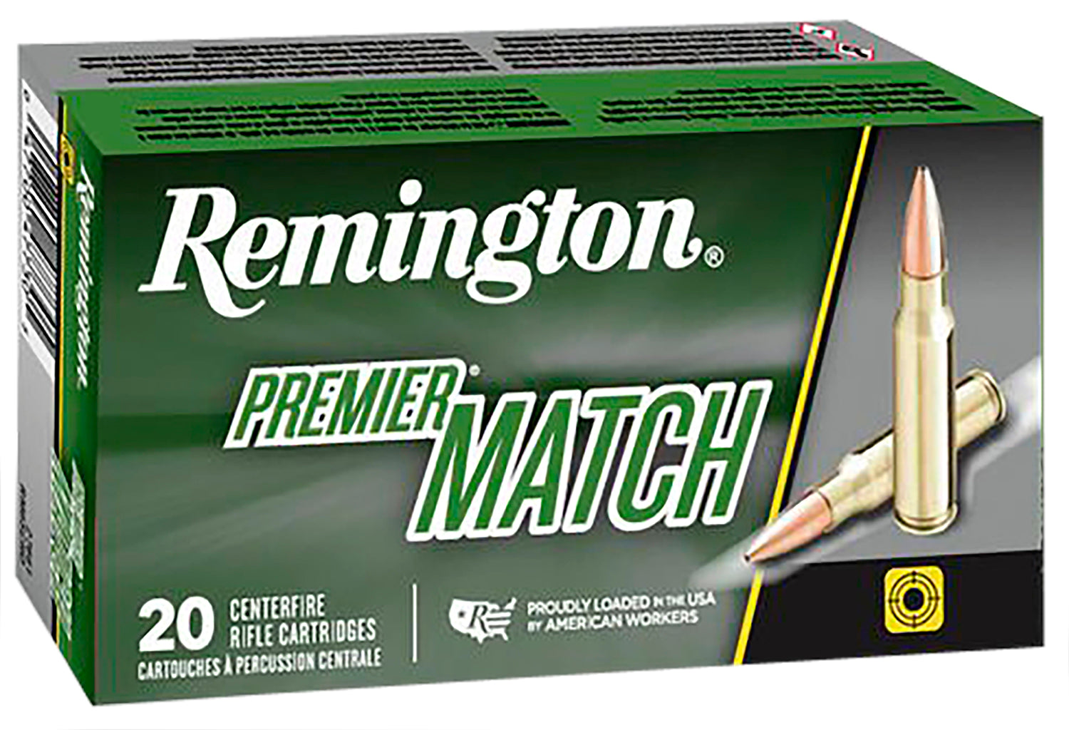 Remington 6.5mm Creedmoor Premier Match 140 grain Sierra MatchKing Open Tip Match ammunition