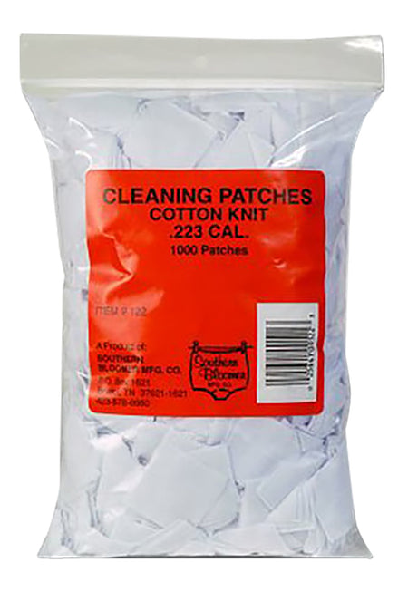 Southern Bloomer .223 Rem 5.56 NATO Cotton Threadless Gun Cleaning Patches 1000 Count Bag