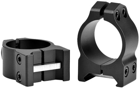 Warne Maxima 200M 1" Low Fixed Scope Rings Matte Black Vertical Split