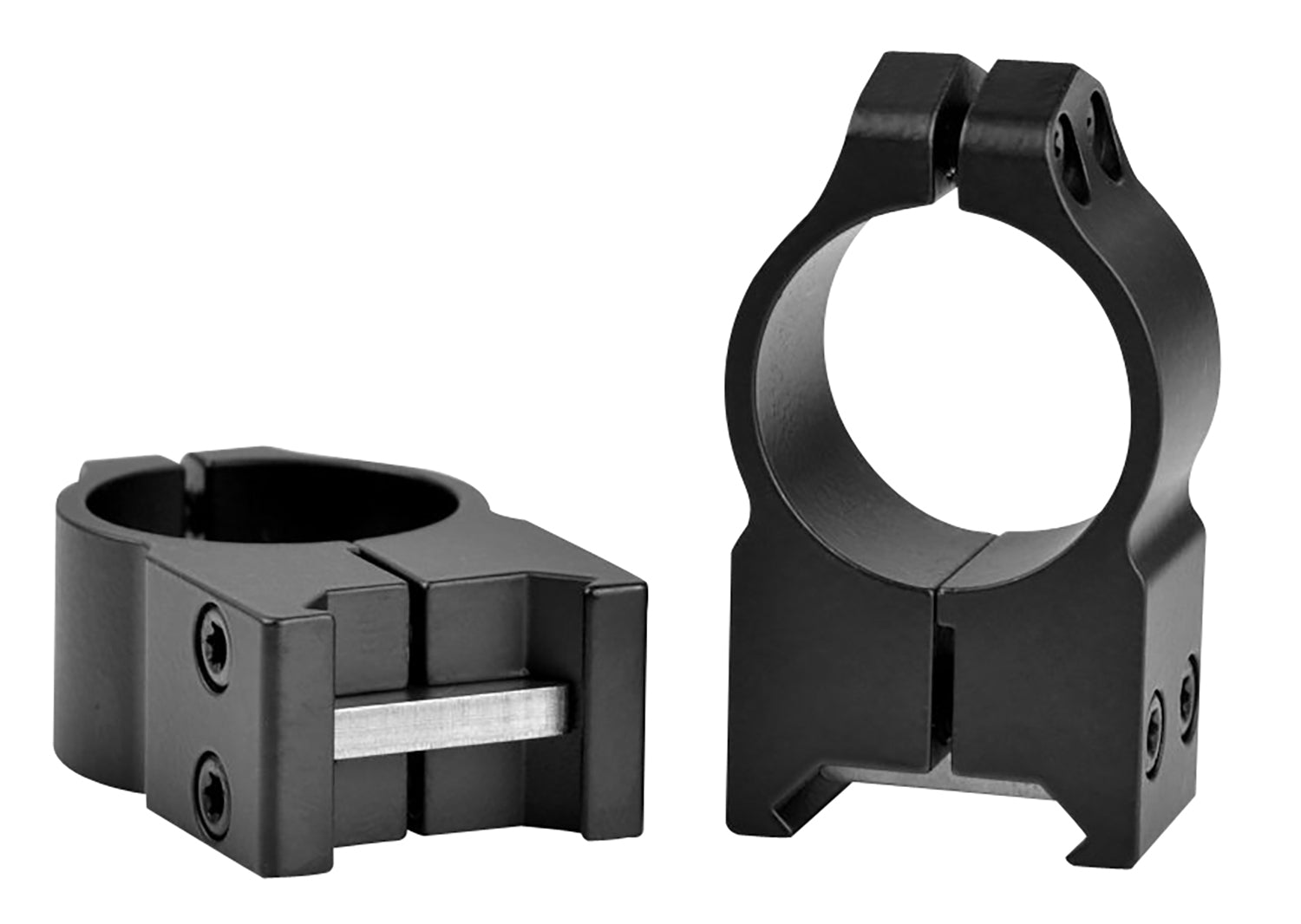 Warne Maxima 202M 1" High Fixed Scope Rings Matte Black Vertical Split