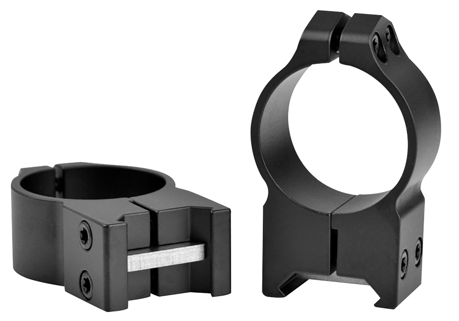 Warne Maxima 215M 30mm High Fixed Scope Rings Matte Black Vertical Split