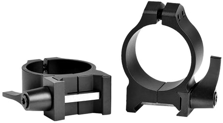 Warne Maxima 213LM 30mm Low Quick Detach Scope Rings Matte Black Vertical Split