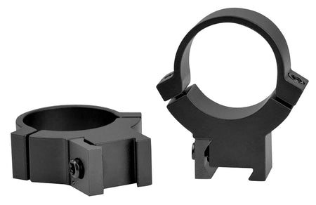 Warne 722M 1" High Steel Rimfire Scope Rings Matte Black 70/30 Horizontal Split 3/8"/11mm Dovetail