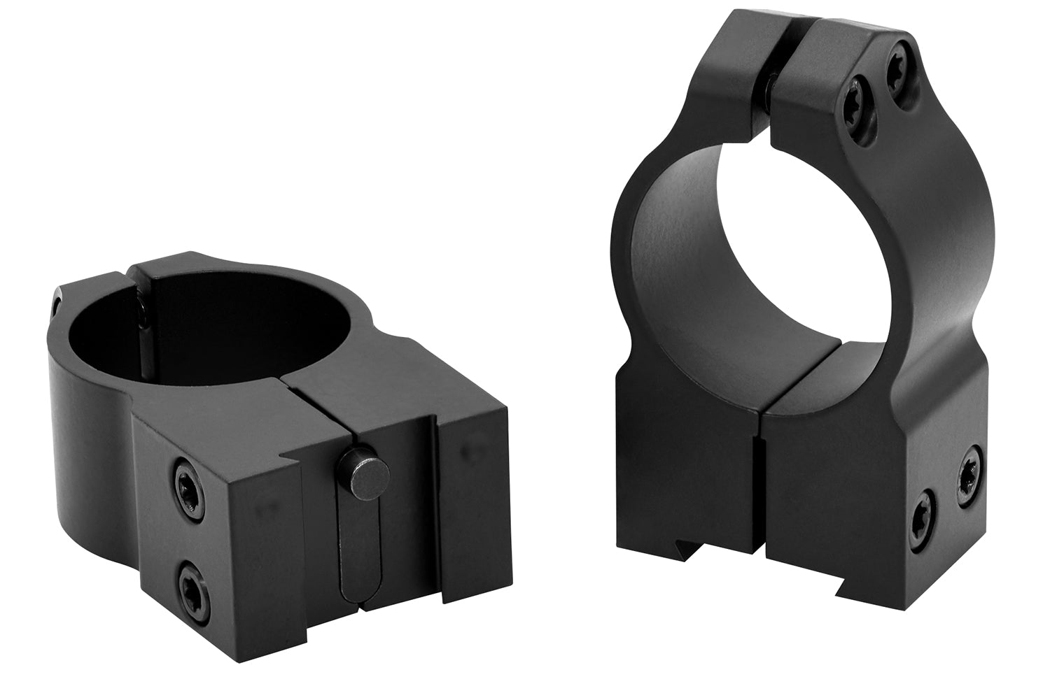 Warne 2TM Tikka Maxima Steel Scope Rings 1" Tube High Vertical Split Matte Black 0 MOA