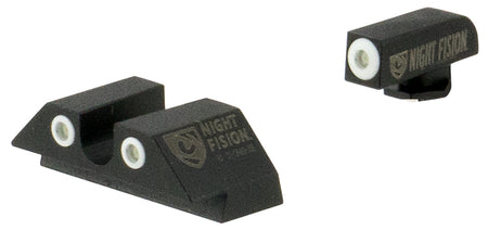 Night Fision Tritium Night Sights GLK003007WGW - White Outline Front & White Outline Rear for Glock 42/43