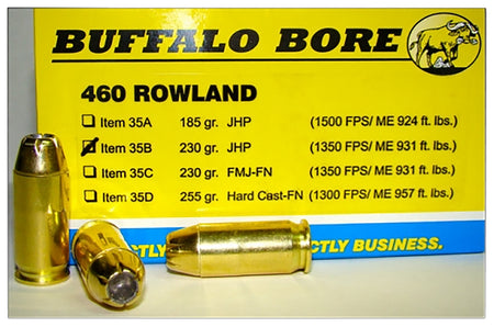 Buffalo Bore .460 Rowland Personal Defense 230 grain Jacketed Hollow Point ammunition