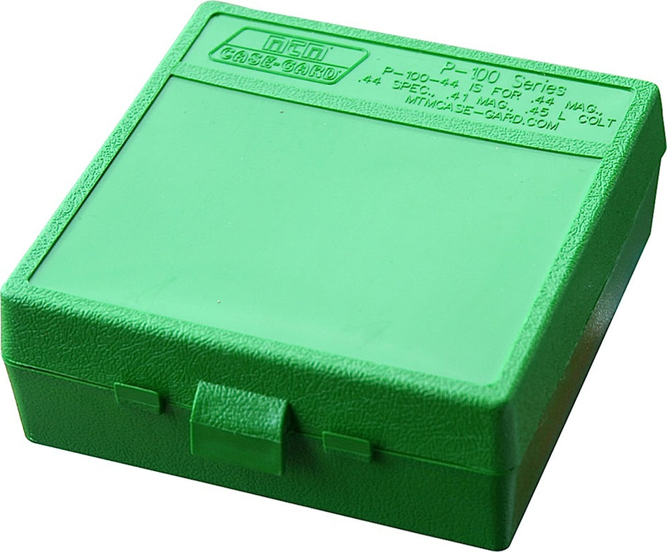 MTM Case-Gard P1004410 Multi Caliber Ammo Storage Box 100rd Green Polypropylene