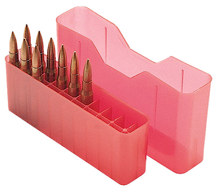 MTM Case-Gard J20M29 Multi Caliber Ammo Slip-Top Box 20rd Clear Red Poly