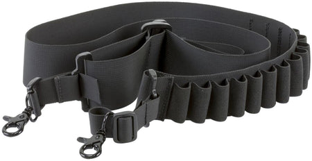 Aim Sports DSBS1 Black Nylon Shotgun Sling Bandolier Quick Release Holds 14 Shells