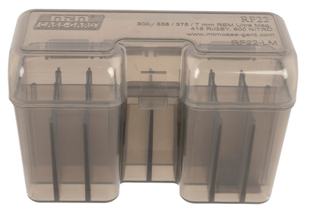 MTM Case-Gard RF22SM41 Multi Caliber Rifle Flip-Top Ammo Storage Box 22rd Smoke Poly