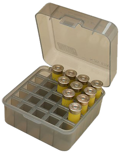 MTM Case-Gard S25D41 Multi Gauge Shotshell Flip-Top Box 25rd Clear Smoke Poly